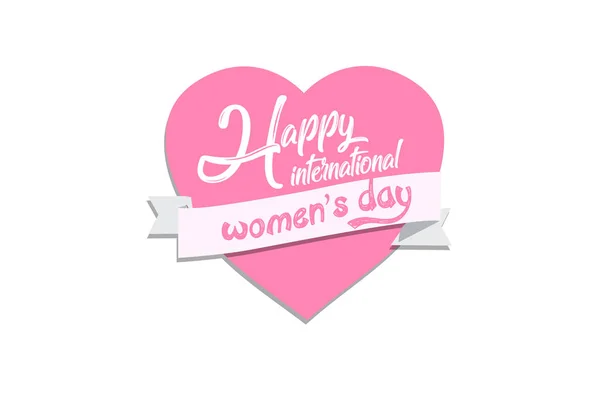 Hearts Symbols Happy Women\'s Day Greeting Card,