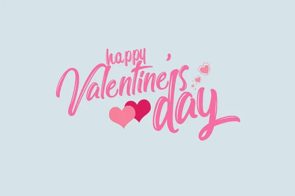 Feliz Tarjeta San Valentín Feliz Día San Valentín Letras — Foto de Stock