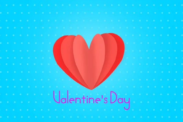 Love Invitation Card Valentine Day Blue Background — Stock Photo, Image