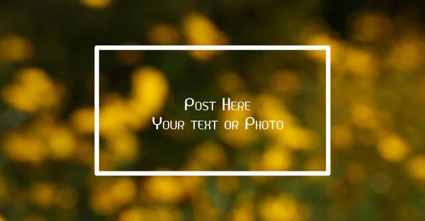 Frame Achtergrond Van Natuur Natuur Concepten — Stockfoto