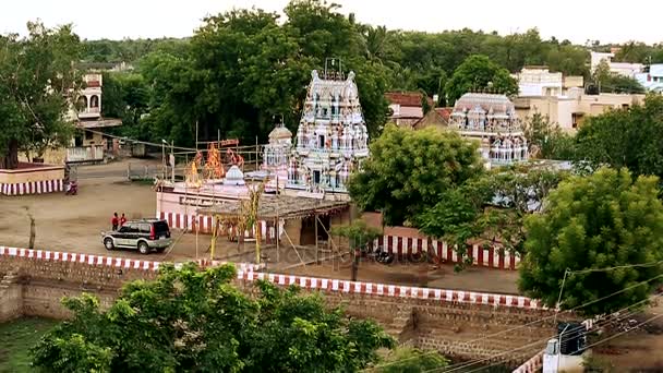 Exteriör Traditionella Hinduiska Templet Indien Natur Bakgrund — Stockvideo