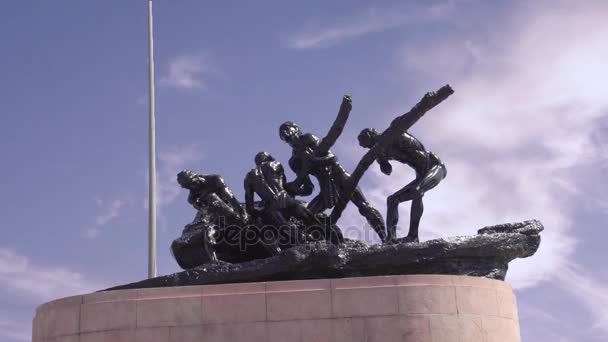 Θρίαμβος Της Εργασίας Άγαλμα Στο Τσενάι — Αρχείο Βίντεο