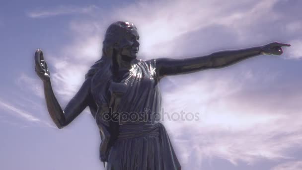 Statuia Lui Kannagi Din Chennai — Videoclip de stoc