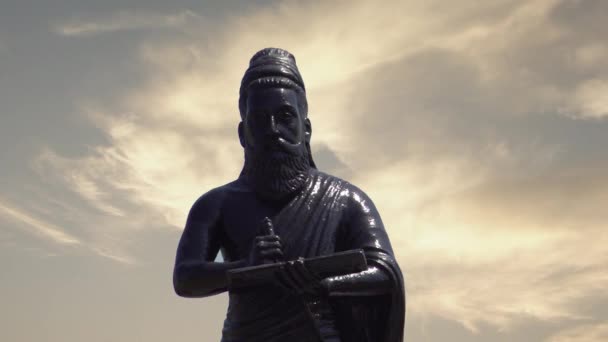 Thiruvalluvar Staty Chennai — Stockvideo