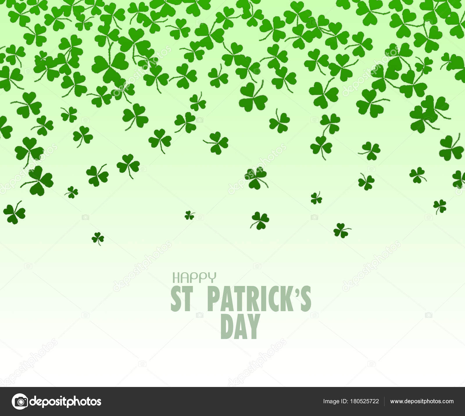 Gledelig Patricks Dagskrift Skinnende Mørkegrønn Kløver Abstrakt Irsk  Bakgrunn Ditt – stockfoto © avpk #180525722, image size:1600x1433