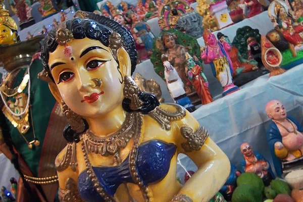 Navaratri Kolu Closeup Ινδουιστικό Νοικοκυριό Μέρος Του Φεστιβάλ Navaratri — Φωτογραφία Αρχείου