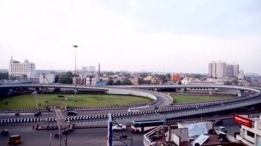 Şehir Merkezi Bitirim meşgul zaman görünümü, kaydırma üst açıları vurdu..
