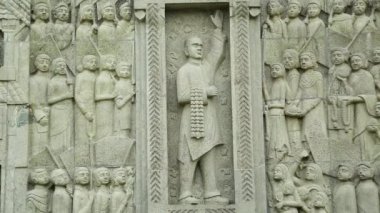 Heykeller Sriperumbudur Chennai Rajiv Gandhi Memorial duvar çekme