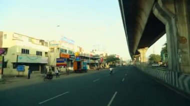 Şehir trafiği yere Chennai, nokta atış araba araba