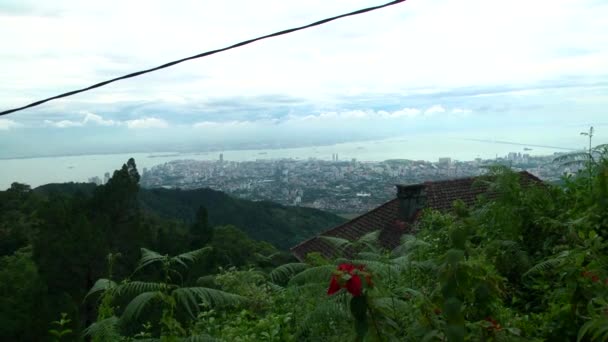 Cityscape view, Top angle shot Malaysia city — Stock Video