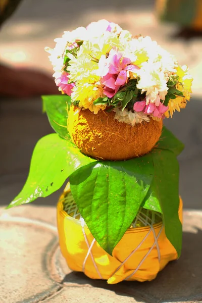 Primer plano boda india llena de cultura y tradición — Foto de Stock