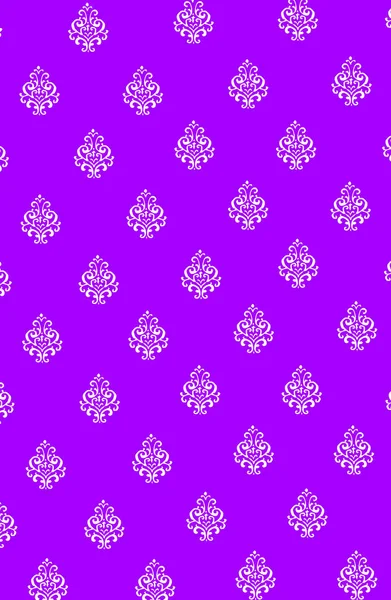Flower pattern on purple design for background or wallpaper.