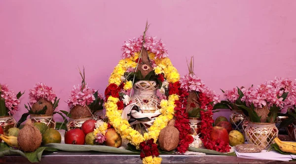 Rituali nuziali tradizionali tamil indù — Foto Stock