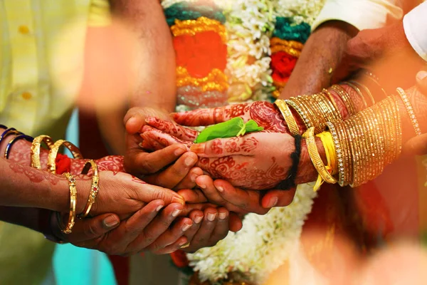 Ritual pernikahan India Selatan — Stok Foto