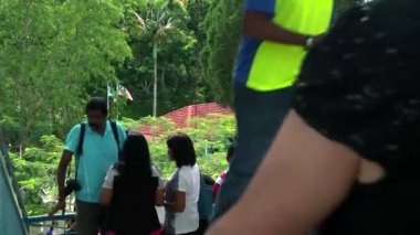 Malezya - 02 Temmuz 2016: Penang Hill, Malezya ziyaret mutlu Asya turizm halklar.