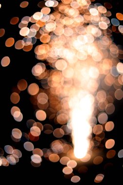 Soyut bokeh arkaplanı. Yeni yılı, Noel 'i ve Diwali' yi kutluyoruz