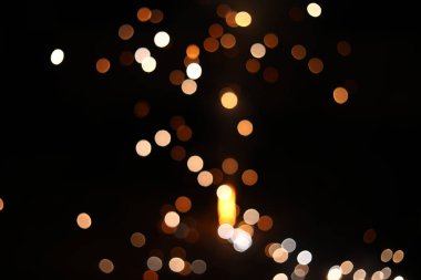Bulanık soyut bokeh efektleri, yeni yılı ve Noel 'i ve Diwali' yi kutlamak