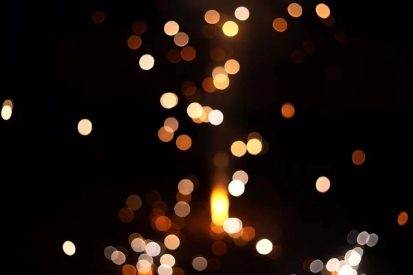 焼き花火ボケの効果、抽象ボケの背景。新年とクリスマスとディワリを祝う — ストック写真
