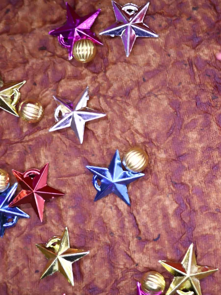 Χριστουγεννιάτικα αστέρια διακοπές φόντο με αντίγραφο χώρο για το κείμενό σας — Φωτογραφία Αρχείου