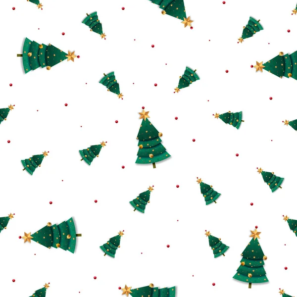 Choinka bez szwu wzór. Ilustracja, Boże Narodzenie bezproblemowy wzór. dekoracje wakacyjne, choinki nowoczesne tło — Zdjęcie stockowe