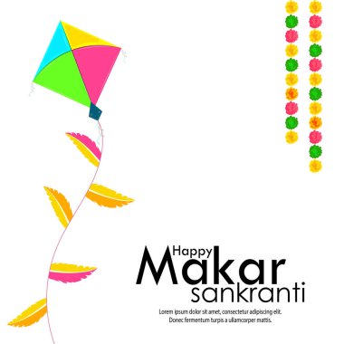 Modern and Creative Happy Makar Sankranti Festival Background.