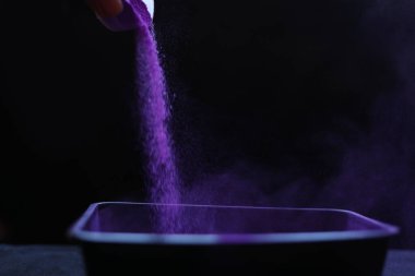 Hint Holi festivali için parlak renkler. Renkli gulal (toz rengi)