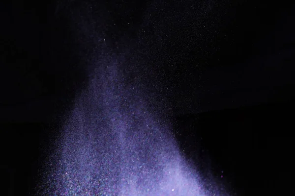 Красочная Пыль Взрывается Черном Фоне Празднование Индийского Фестиваля Холи — стоковое фото