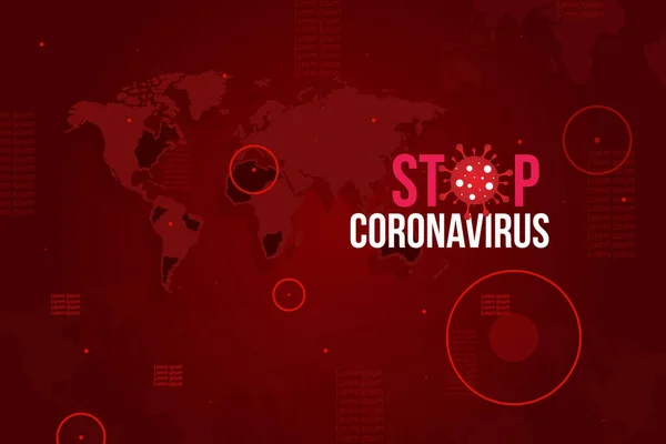 Sign Caution Coronavirus Stop Coronavirus Coronavirus Outbreak — Stock Vector