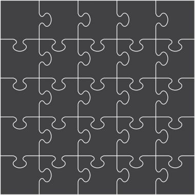 Vektör yapboz parçaları arka plan deseni şablonu