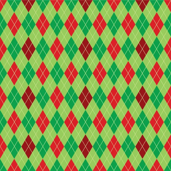 Argyle elmas desen arka planda Noel renkleri. ambalaj kağıdı Vektör formatında