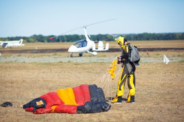  Kanat paraşüt paraşüt jumper yürütmek kontrollü desce