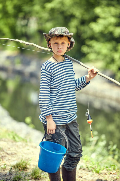 Fishing in the summer, bait, float.