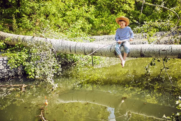 Pêche en été, appât, flotteur . — Photo