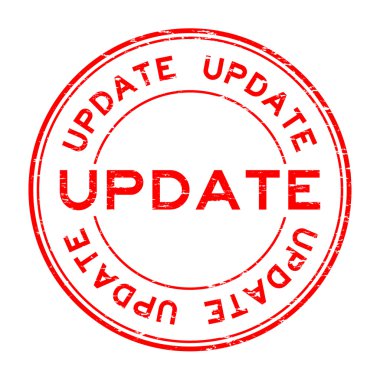 Grunge yuvarlak kırmızı güncelleştirme pencere boyutu