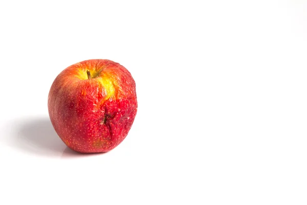 Яблуко Wizen представлене як стара шкіра старіння — стокове фото