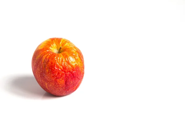 Pomuchlaných apple jako starý stárnutí kůže — Stock fotografie