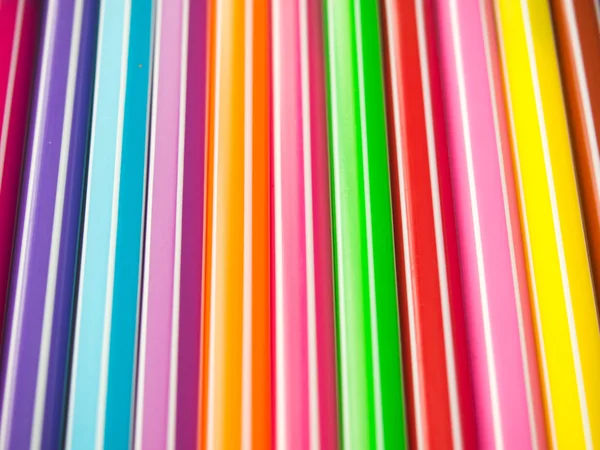 Fundo abstrato da linha de caneta colorida — Fotografia de Stock