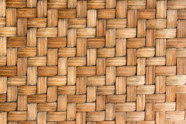 Closed up wooden wicker texture background — Stock Photo, Image