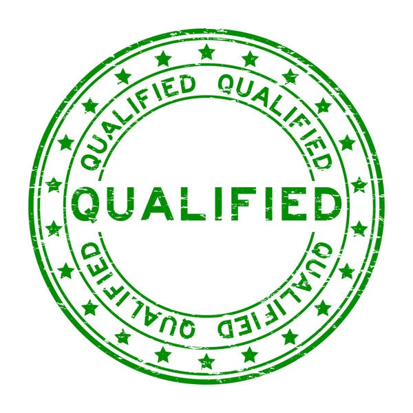 Grunge yeşil lastik damgası nitelikli