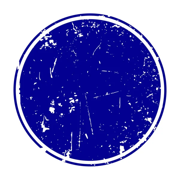 Grunge πρότυπο μπλε κενό καουτσούκ σφραγίδα — Διανυσματικό Αρχείο