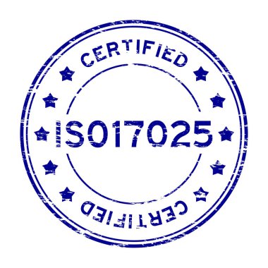 Grunge mavi ISO 17025 onaylı yuvarlak pencere boyutu