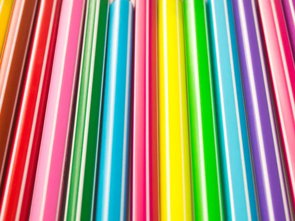 Fundo abstrato da linha de caneta colorida — Fotografia de Stock