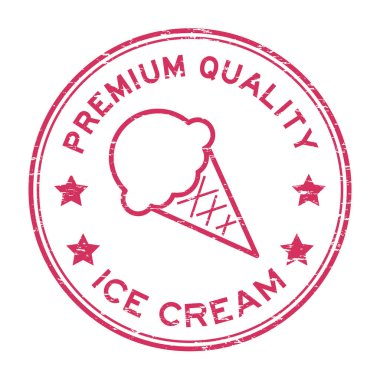 Grunge kırmızı sigorta primi kaliteli dondurma yuvarlak pencere boyutu