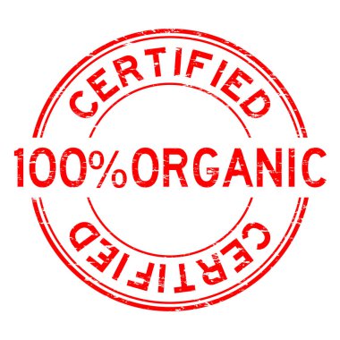 Grunge kırmızı % 100 organik sertifikalı yuvarlak pencere boyutu