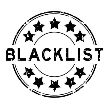 Grunge Siyah Kara yıldız simgesi ile yuvarlak pencere boyutu