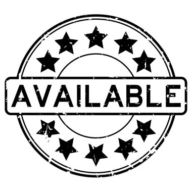 Grunge siyah yuvarlak lastik damgası beyaz arka plan üzerinde kullanılabilir