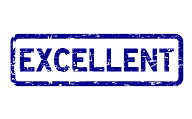 Grunge mavi mükemmel kare lastik mühür damgası beyaz arka plan üzerinde