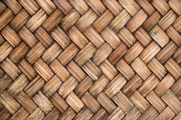Stängt upp av brun färg trä väva textur bakgrund — Stockfoto