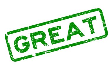 Grunge yeşil büyük kare lastik mühür damgası beyaz arka plan üzerinde