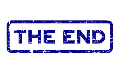 Grunge son kare lastik mühür damgası beyaz zemin üzerine mavi